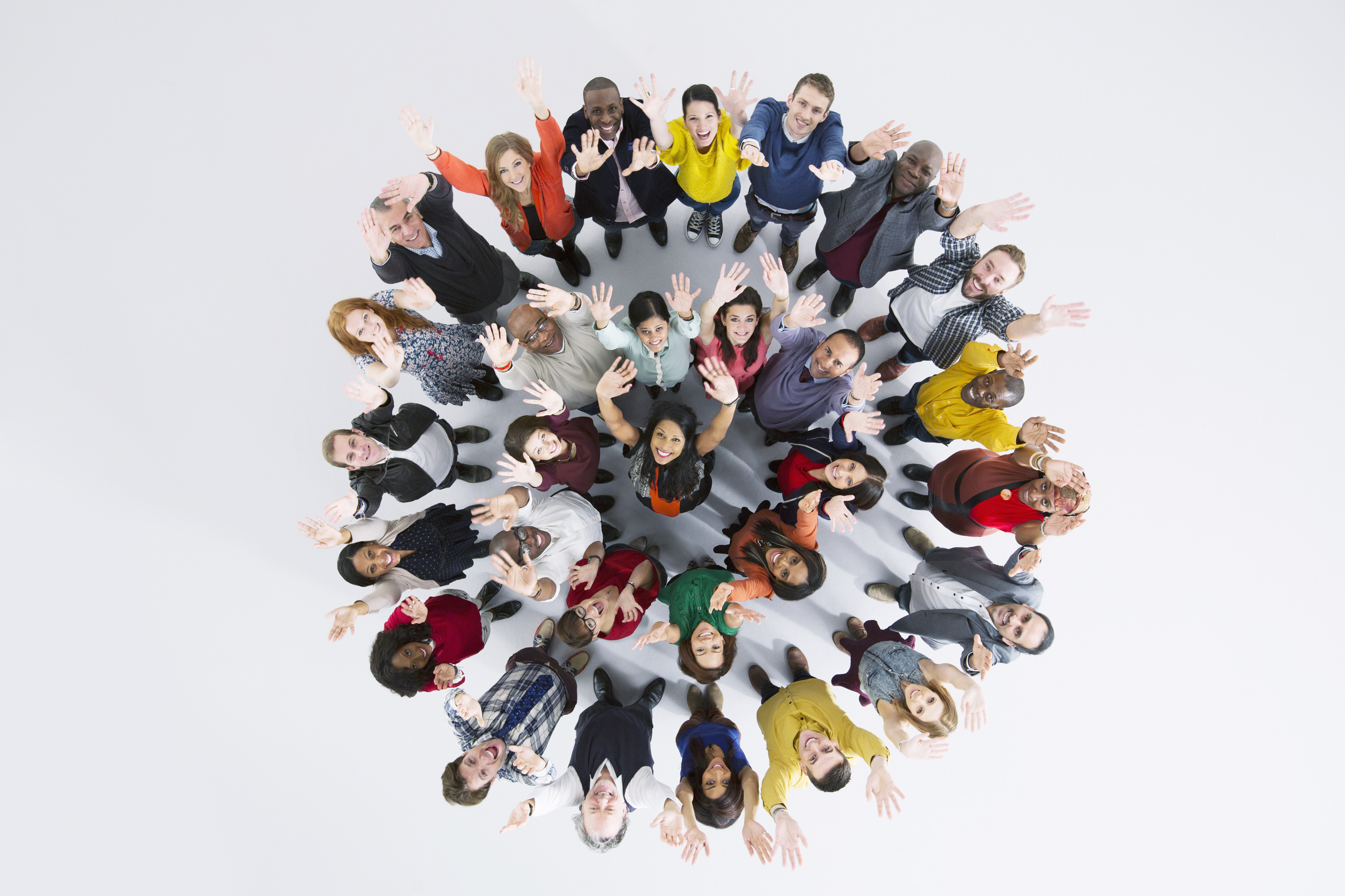 Diverse crowd