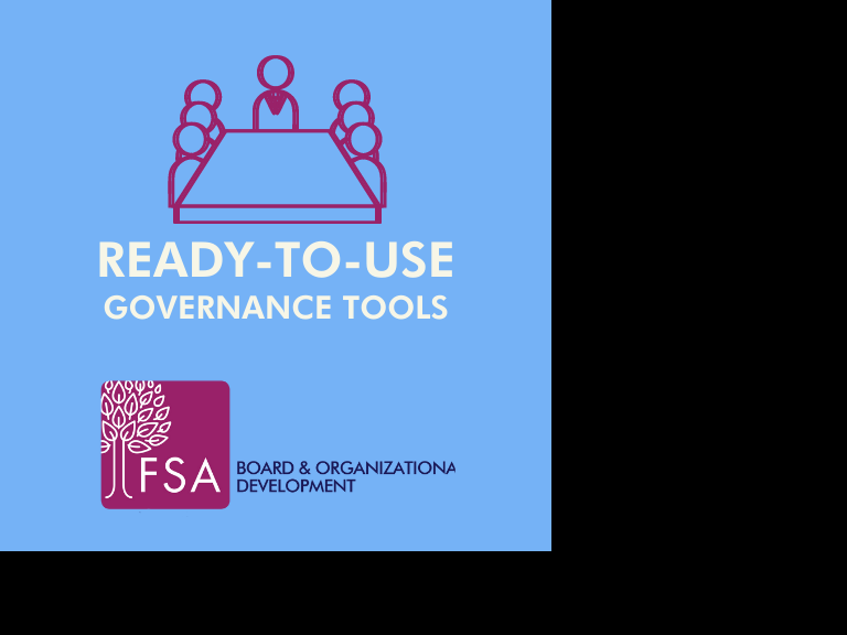 FSA Governance Ready-to-use Tools