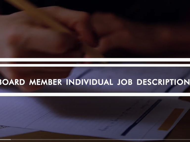 Board Member Individual Job Description