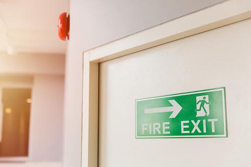 Fire exit sign